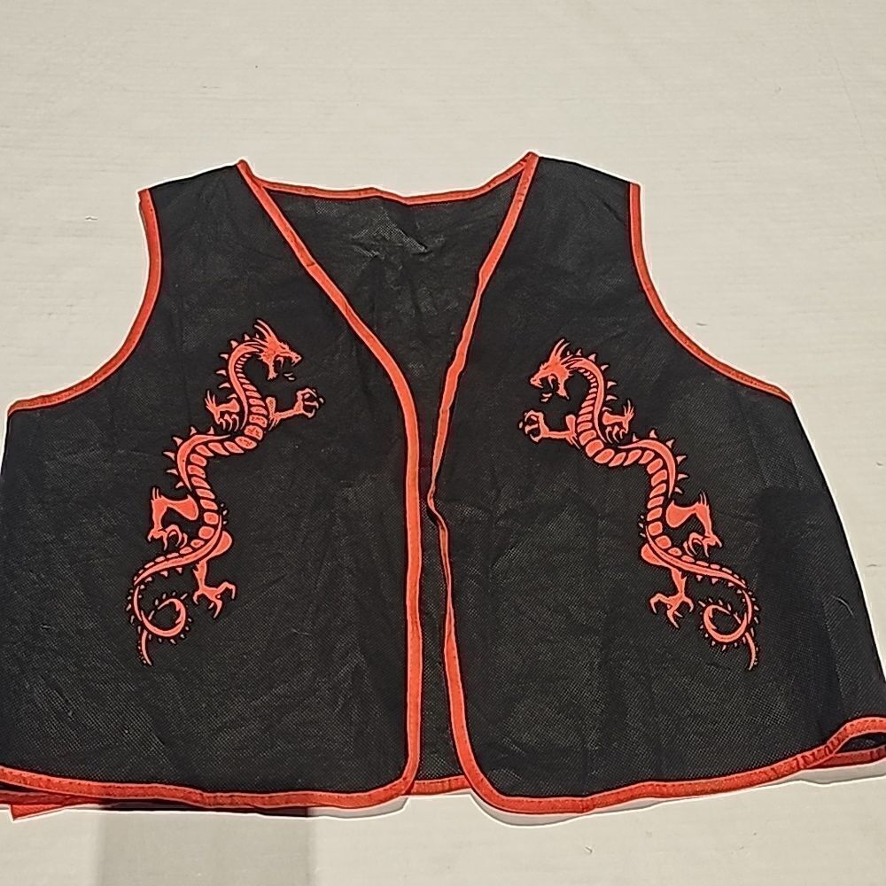 Child's costume vest with dragons
